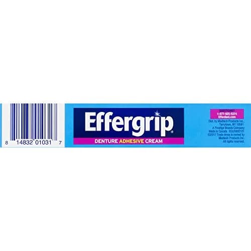 Effergrip Denture Adhesive Cream Extra Strong Holding Power 10 fl oz (40 fl oz) | Zinc-Free Formula thumbnail 2