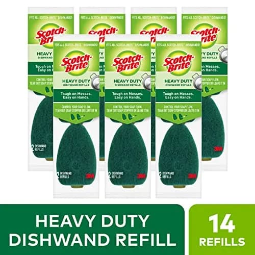 Scotch-Brite Heavy Duty Dishwand Refills 2.27 kg (5 lb) | Scrubbing Fibers Made from 100% Recycled Content thumbnail 2