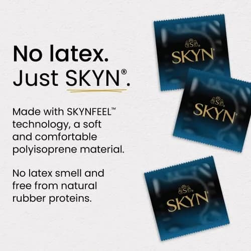 SKYN Extra Lube Condoms, Latex-Free, 12 Count (Pack of 2) | Lubricated Polyisoprene Condoms thumbnail 4