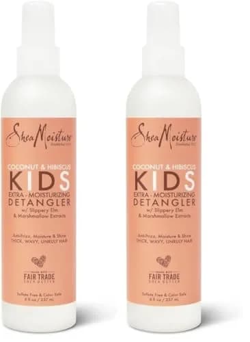 Shea Moisture Kids Coconut & Hibiscus Extra Moisturizing Detangler Spray 474ml (16 Fl Oz) | For Curly, Wavy Hair thumbnail 1