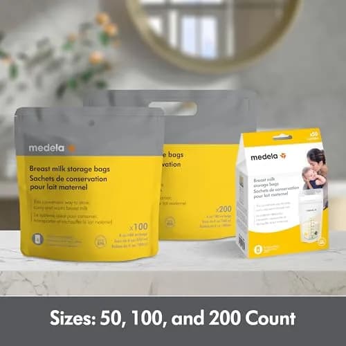 Medela Breastmilk Storage Bags 200 Count 180ml (6 Fl Oz) | Hygienically Pre-Sealed for Safe Breast Milk Storage thumbnail 6