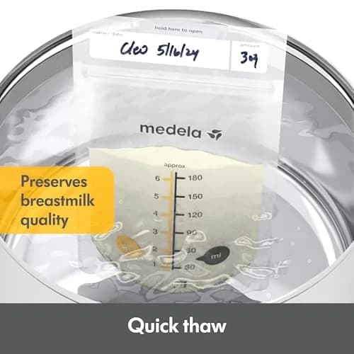 Medela Breastmilk Storage Bags 200 Count 180ml (6 Fl Oz) | Hygienically Pre-Sealed for Safe Breast Milk Storage thumbnail 3