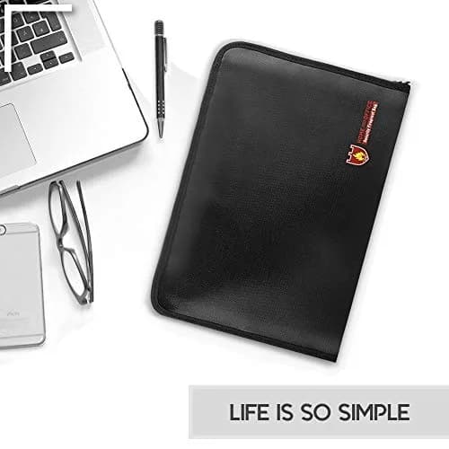 HSP-HSWITI Fireproof Document Bag Fire & Water Resistant File Folder A4 12 Pockets | Waterproof Safe Document Holder thumbnail 8