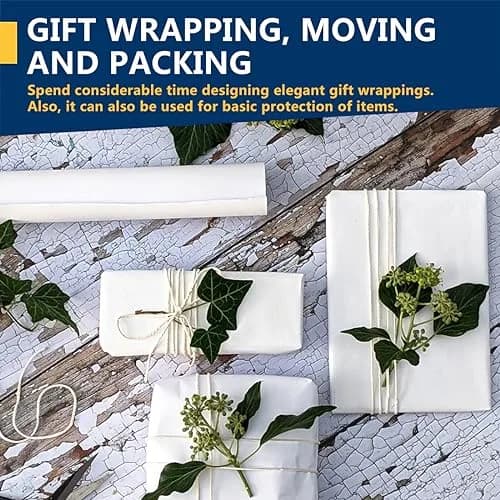 PH PERKHOMY White Kraft Paper Roll 17.5" x 80' | Versatile Gift & Craft Paper thumbnail 4