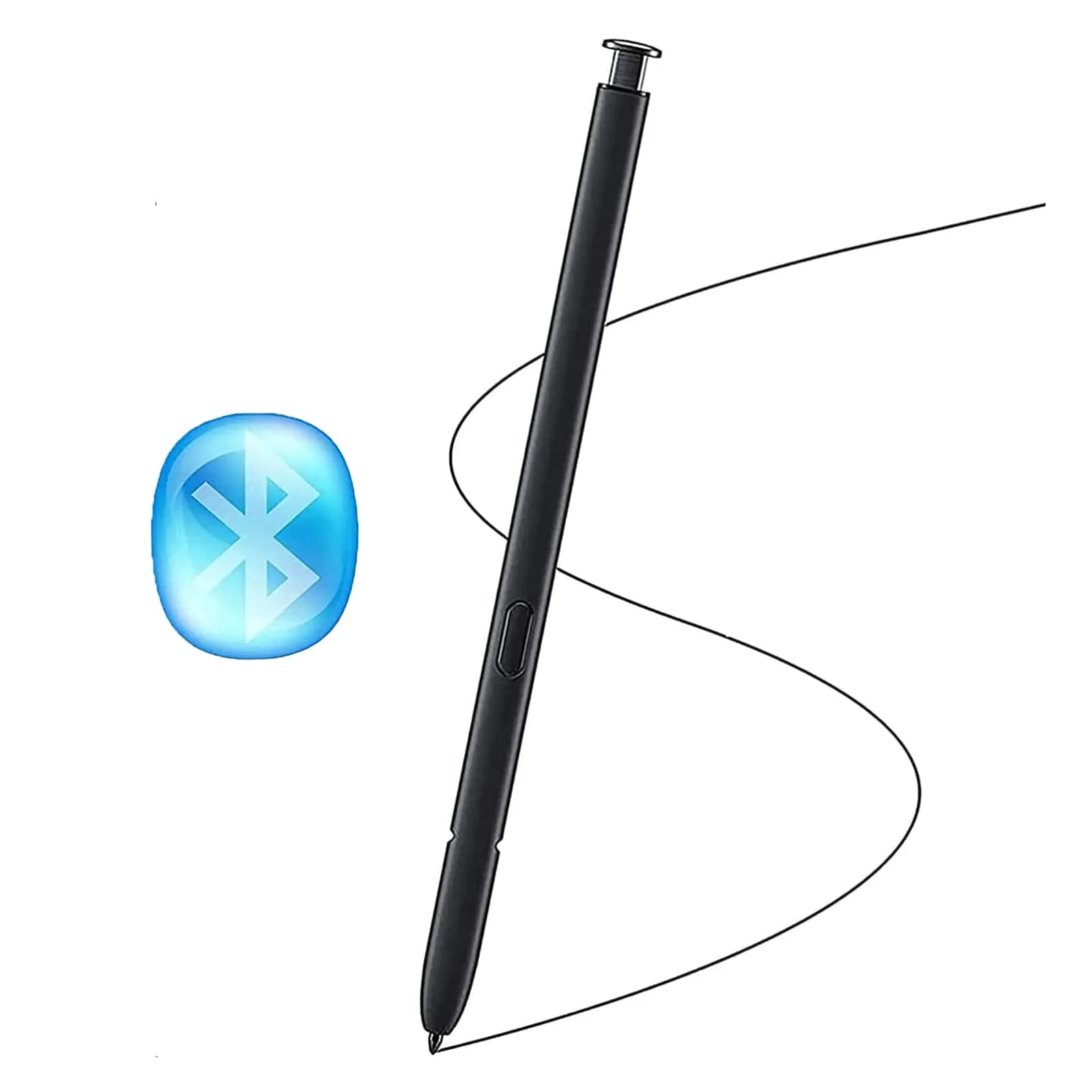 PCTC Lavender Galaxy S23 Ultra Stylus with Bluetooth Replacement for Samsung Galaxy S23 Ultra 5G S Pen, Purple — Black