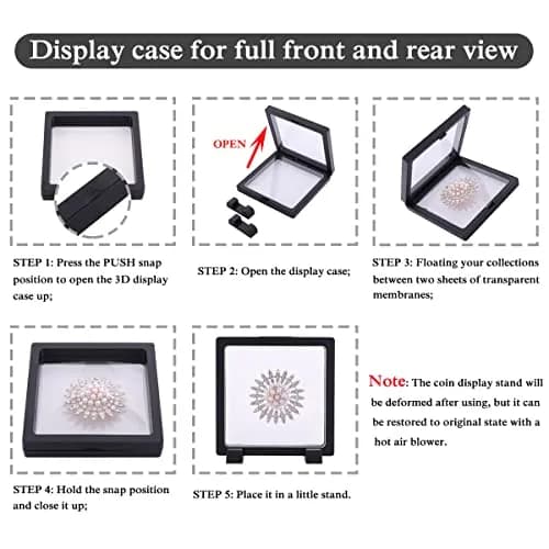 YITOU Display Enclosure 7.1 Inch 3D Floating Frame for Jewelry & Collectibles | Light & Reusable thumbnail 6