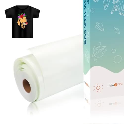HTVRONT Sublimation HTV for Dark/Light Fabric - Glossy, 30.48cm x 609.6cm (12" X 20 FT) | Vibrant Colors on Cotton thumbnail 1