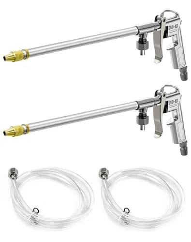 QWORK Spray Gun 2 Pack Aluminum Pneumatic Air Valve 1/4" | Durable, Adjustable, High Pressure thumbnail 1