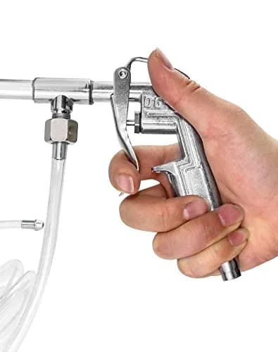 QWORK Spray Gun 2 Pack Aluminum Pneumatic Air Valve 1/4" | Durable, Adjustable, High Pressure thumbnail 5