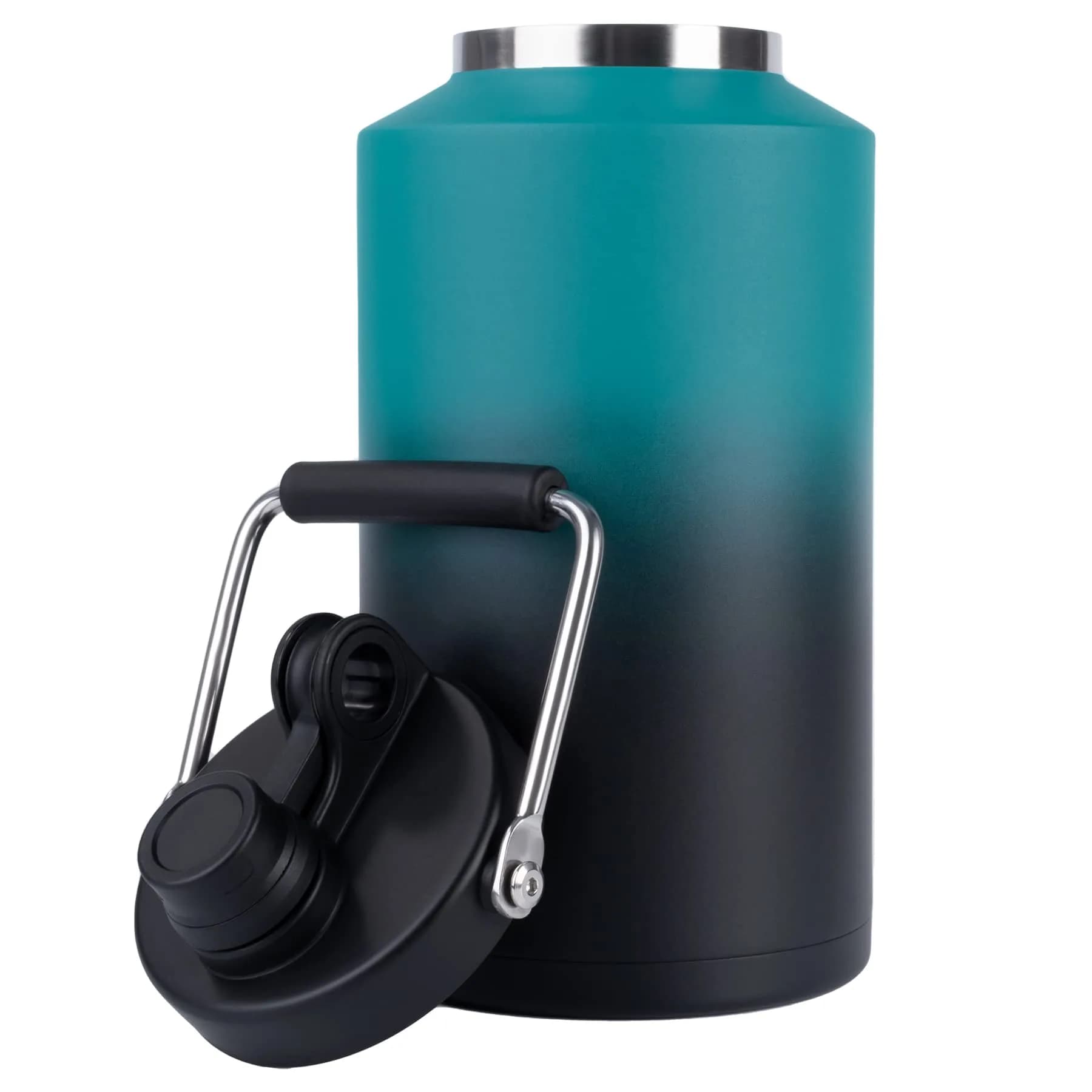 Kerilyn Insulated Gallon Jug with Handle, 3785ml (128 Ounces) | Keeps Drinks Cold 48 Hrs, Hot 24 Hrs — Blue Gradient