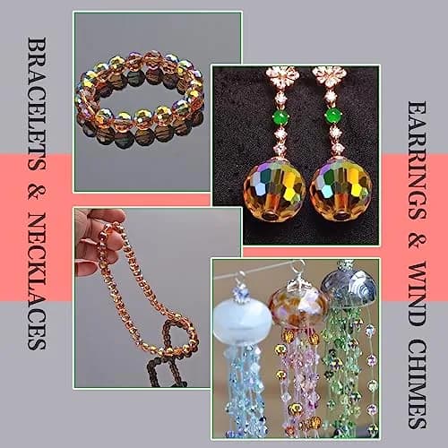 Reastar Crystal Glass Beads 10mm (80 Pcs) | 96 Faceted for Sparkle thumbnail 6