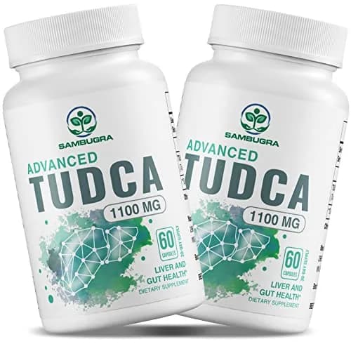 Sambugra TUDCA Liver Supplements 1100mg | Supports Liver Detox & Repair, 120 Capsules thumbnail 1