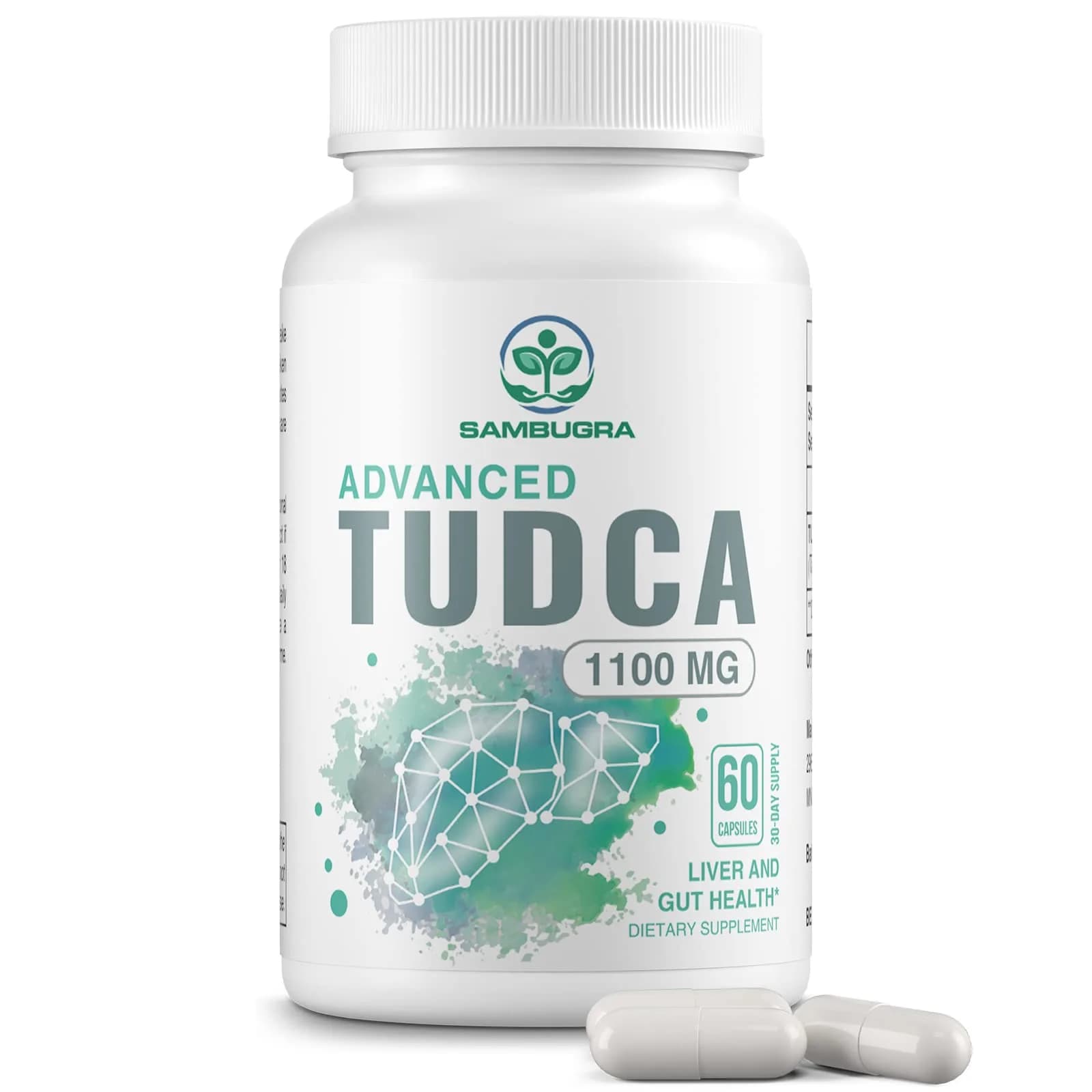 Sambugra TUDCA Liver Supplements 1100mg | Supports Liver Detox & Repair