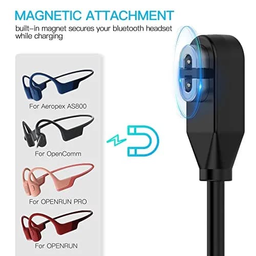 AWINNER 2 Pack Magnetic Charging Cables 1m (3.3ft) | Fast Charge for Shokz Headphones thumbnail 2
