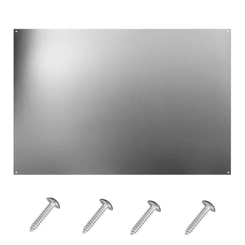 Stainless Steel Backsplash for Kitchen Stove & Range Hood, 30x24-inch, Splatter Guard, Easy Installation thumbnail 1