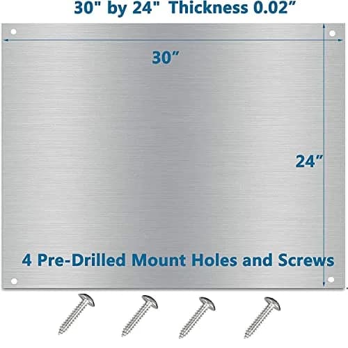 Generic Stainless Steel Kitchen Range Hood Backsplash 76cm x 61cm (24" x 30") | Easy Clean Splatter Guard for Indian Kitchens thumbnail 2