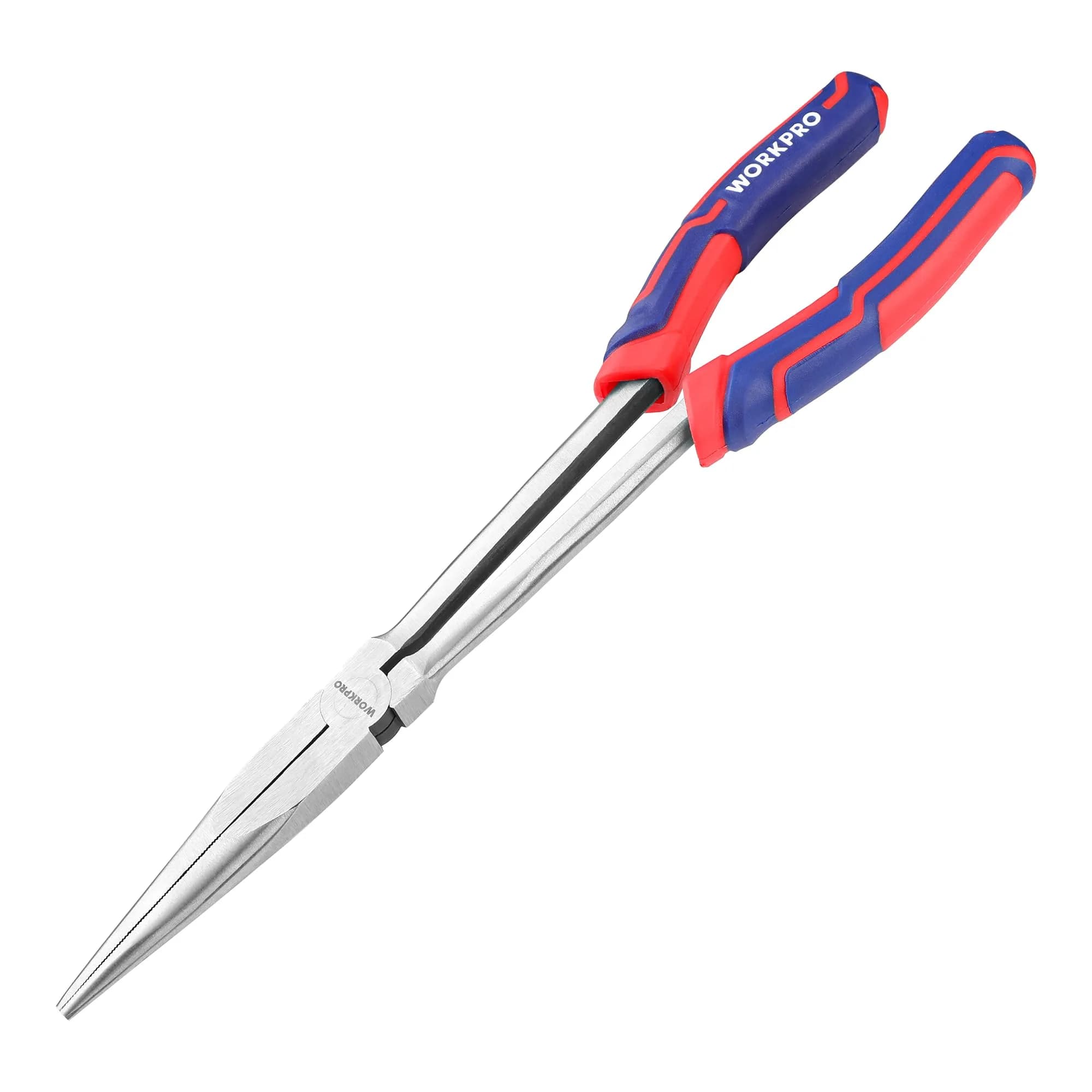 WORKPRO Premium 11” Extra Long Needle Nose Pliers | Heavy-Duty CRV Steel, Soft Grip for Precision Reach - main product image