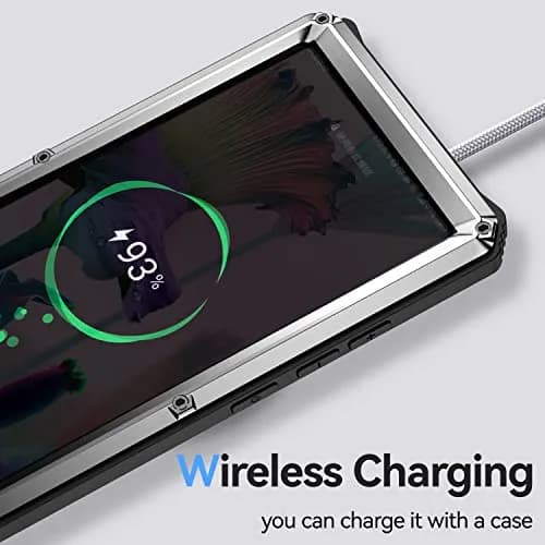 Lunivop Heavy Duty Metal Case for Samsung Galaxy S23 Ultra | Built-in Screen Protector & Kickstand thumbnail 7