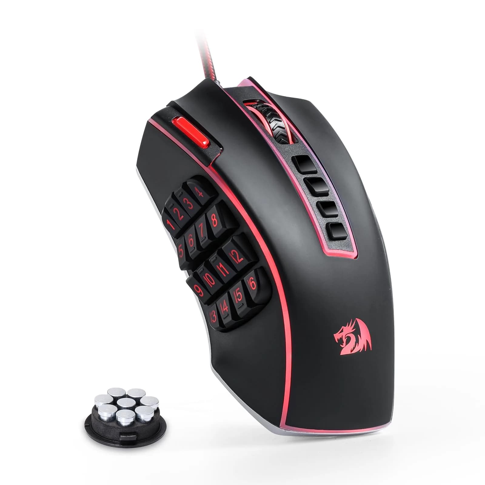 Redragon M990 Wired RGB MMO Gaming Mouse 32000 DPI with Weight Tuning | 23 Programmable Buttons