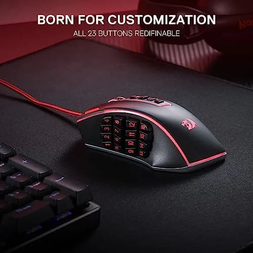 Redragon M990 Wired RGB MMO Gaming Mouse 32000 DPI with Weight Tuning | 23 Programmable Buttons thumbnail 3