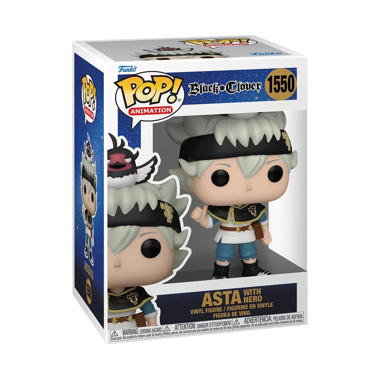 Funko POP! Animation Asta with Black Divider Vinyl Figure 10.8 cm (4.25 inches) | Collectible Anime Figure for Display — Multicolour