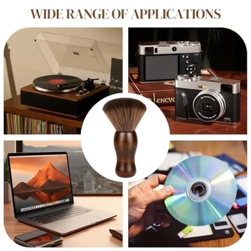 XQ XIAO QIAO Vinyl Record Cleaning Brush - Anti Static Dust Wooden Vinyl Cleaner Brush for Record Player Accessories thumbnail 7