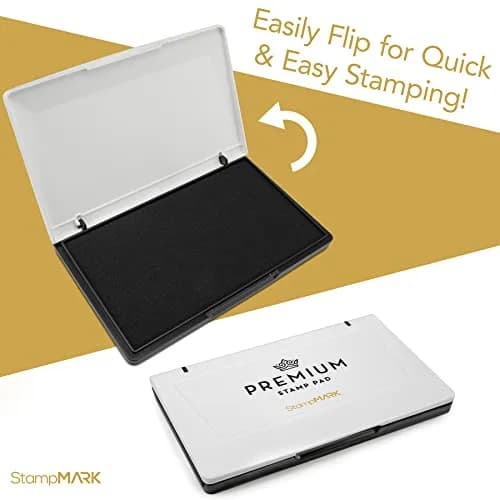 StampMark Premium Extra Large Stamp Pad 148mm x 210mm (6" x 8") Crimson Red | Durable Case for Consistent Impressions thumbnail 5
