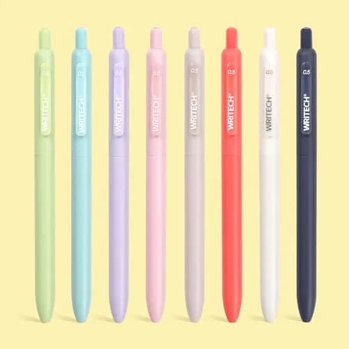 WRITECH Gel Pens Fine Point 0.5mm Multicolor Ink 8ct | Smooth Writing thumbnail 7