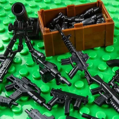 HIMIRICH Weapons Pack Military Toy Set Building Blocks 10 PCS | Compatible with Major Brand thumbnail 6