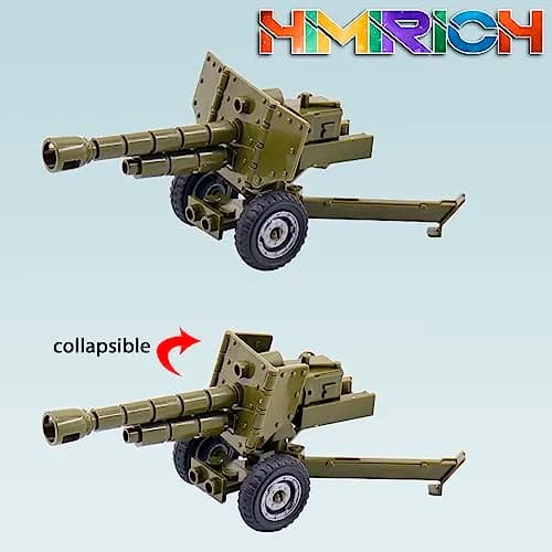 HIMIRICH Weapons Pack Military Toy Set Building Blocks 1 PC-Howitzer | Army Equipment Gear Kit for Kids thumbnail 3