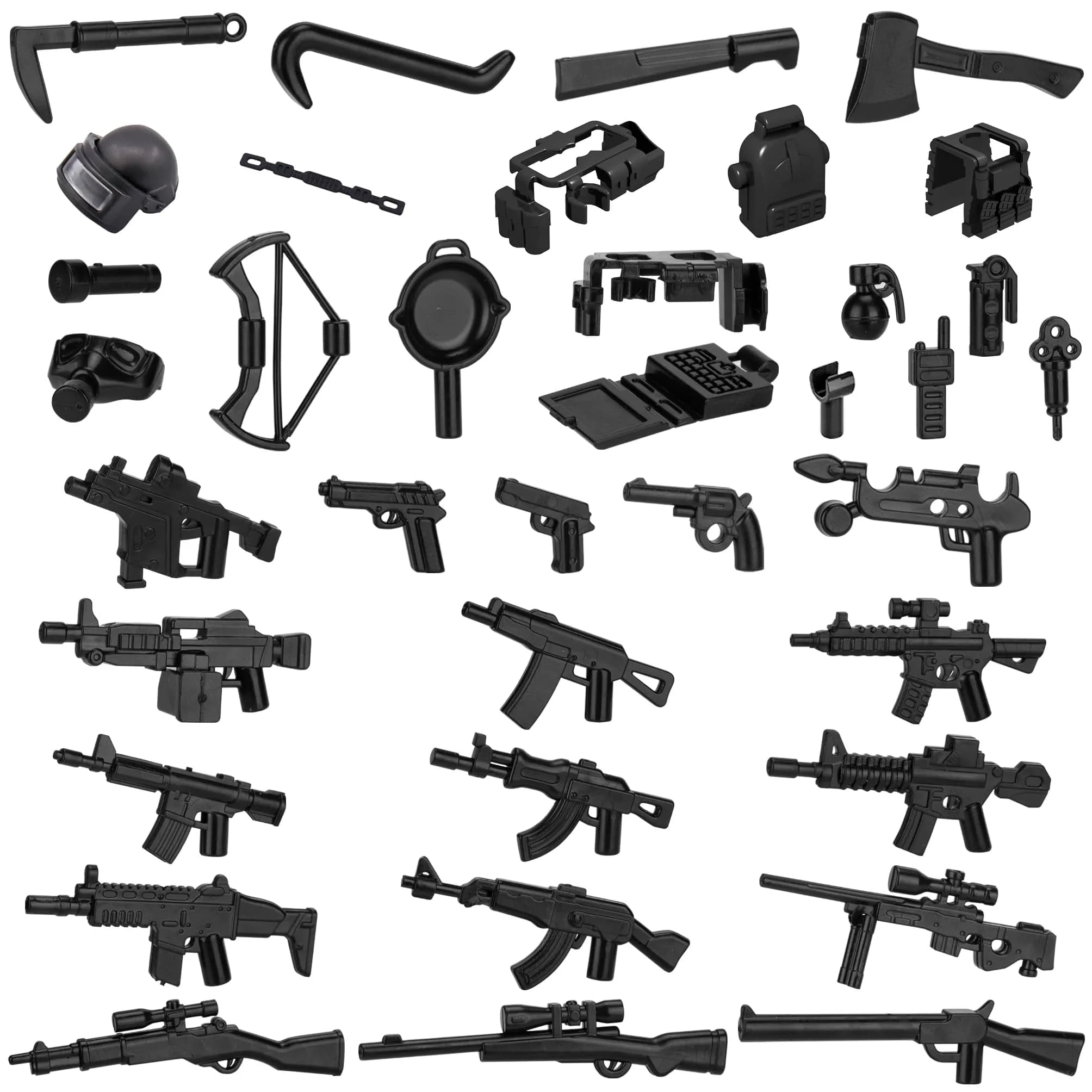 HIMIRICH Military Weapons Pack Building Blocks Set 38 PCS (1.5 oz) | ASTM-Tested Toy for Kids 3+ - main product image
