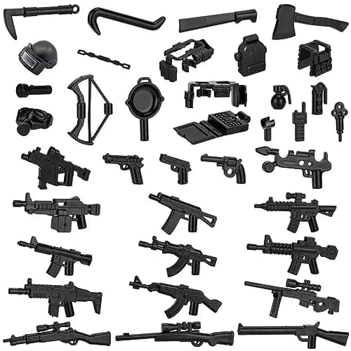 HIMIRICH Military Weapons Pack Building Blocks Set 38 PCS (1.5 oz) | ASTM-Tested Toy for Kids 3+ thumbnail 1