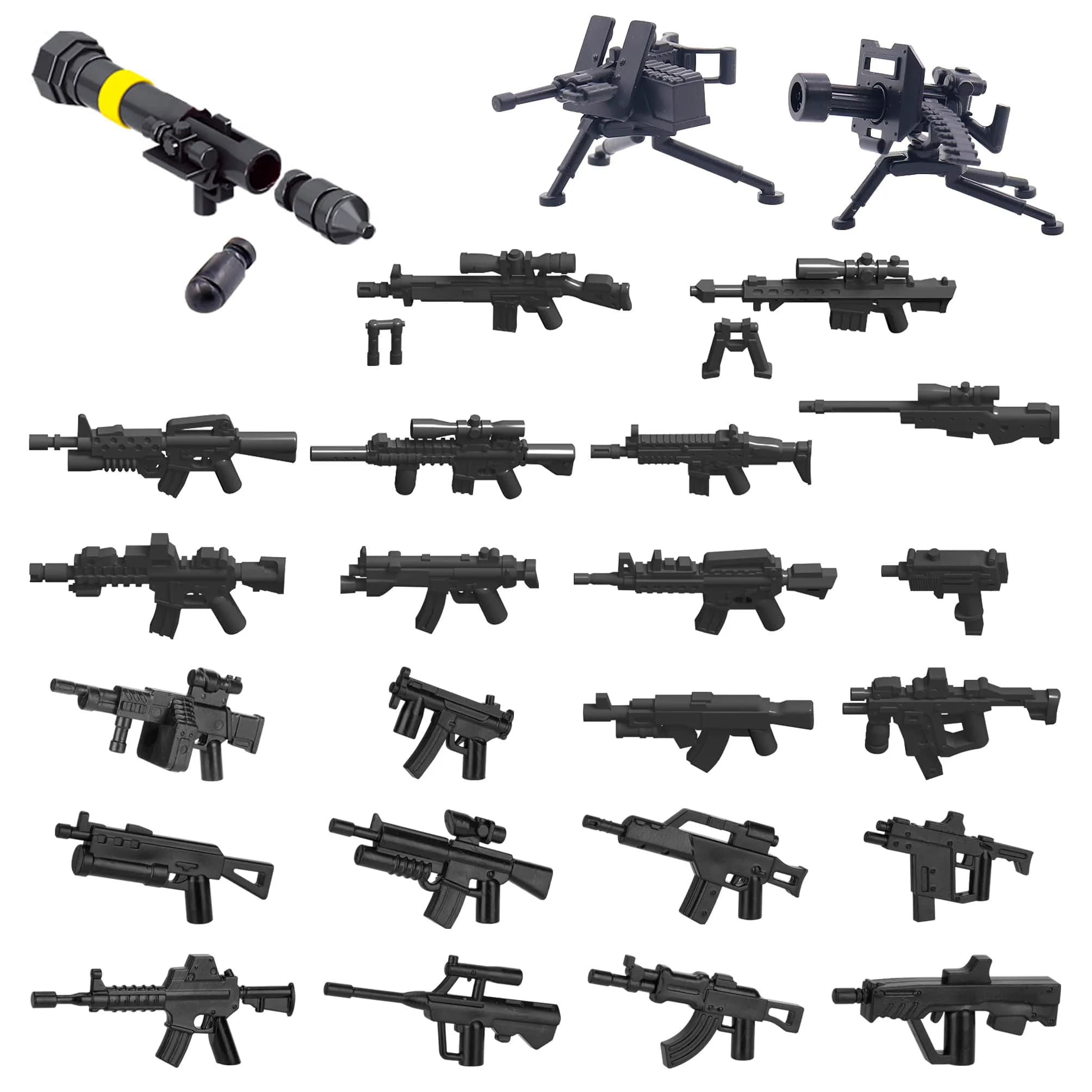 HIMIRICH Weapons Pack Military Toy Set Building Blocks 22 Pcs | Army Equipment & Accessories for Kids - main product image