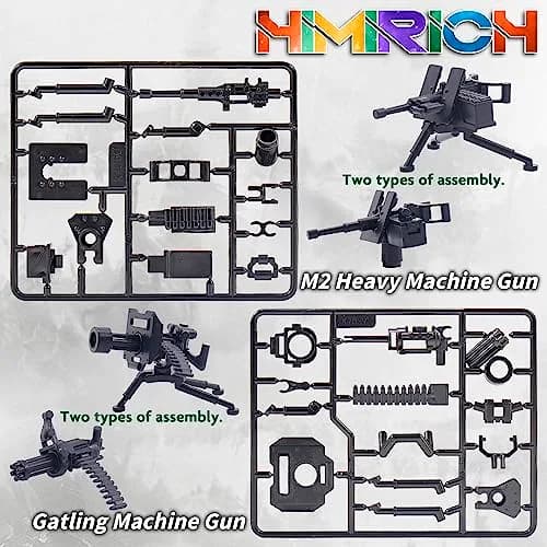 HIMIRICH Weapons Pack Military Toy Set Building Blocks 22 Pcs | Army Equipment & Accessories for Kids thumbnail 2