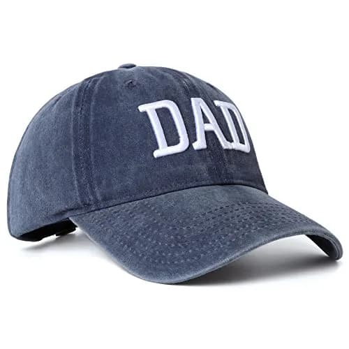 Aeonda Mom and Dad Hats Set of 2 Washed Cotton 3D Embroidered Baseball Caps | Adjustable Buckle Closure thumbnail 5