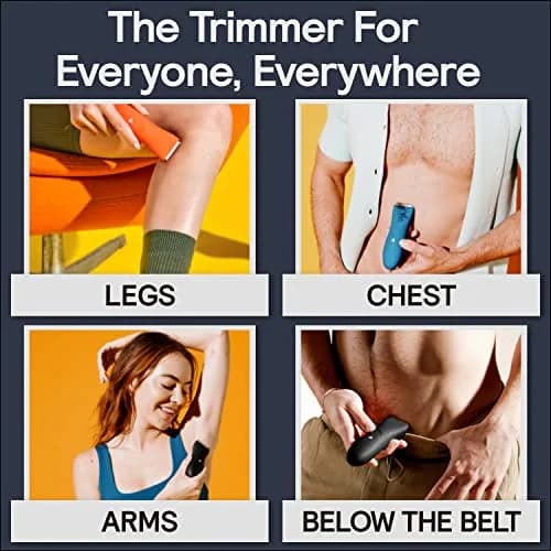 MERIDIAN The Trimmer Premium Body Hair Trimmer for Men & Women Ocean | Rechargeable Waterproof Electric Shaver thumbnail 3