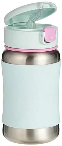 Skip Hop Toddler Sippy Cup with Straw, Sparks Stainless Steel Bottle, Ice Cream | Keeps Drinks Cool & Safe for Little Hands thumbnail 3