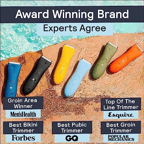MERIDIAN The Trimmer Premium Body Hair Trimmer for Men & Women Sage | Rechargeable Waterproof Ceramic Blade thumbnail 5