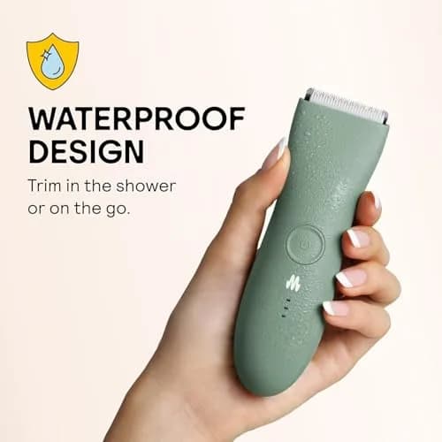 MERIDIAN The Trimmer Premium Body Hair Trimmer for Men & Women Sage | Rechargeable Waterproof Ceramic Blade thumbnail 3