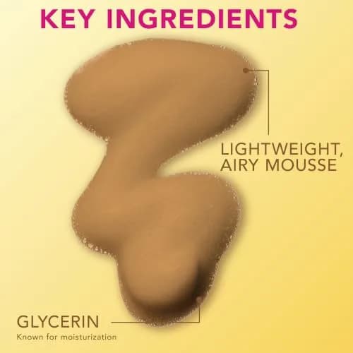 Jergens Natural Glow Instant Sun Body Mousse, Ultra Deep Bronze, 360ml (12 Fl Oz) | Streak-Free Tan thumbnail 6