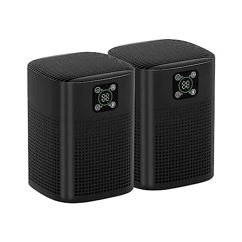 Honeyuan 2 Pack H13 HEPA Air Purifier with 360° Intake, 24dB Sleep Mode, 2190 sq ft Coverage | USA Import thumbnail 1