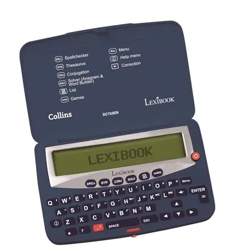 LEXiBOOK Collins Electronic Pocket Spellchecker DC753EN Blue/White | Educational Tool for Kids thumbnail 1