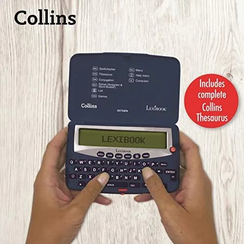 LEXiBOOK Collins Electronic Pocket Spellchecker DC753EN Blue/White | Educational Tool for Kids thumbnail 7