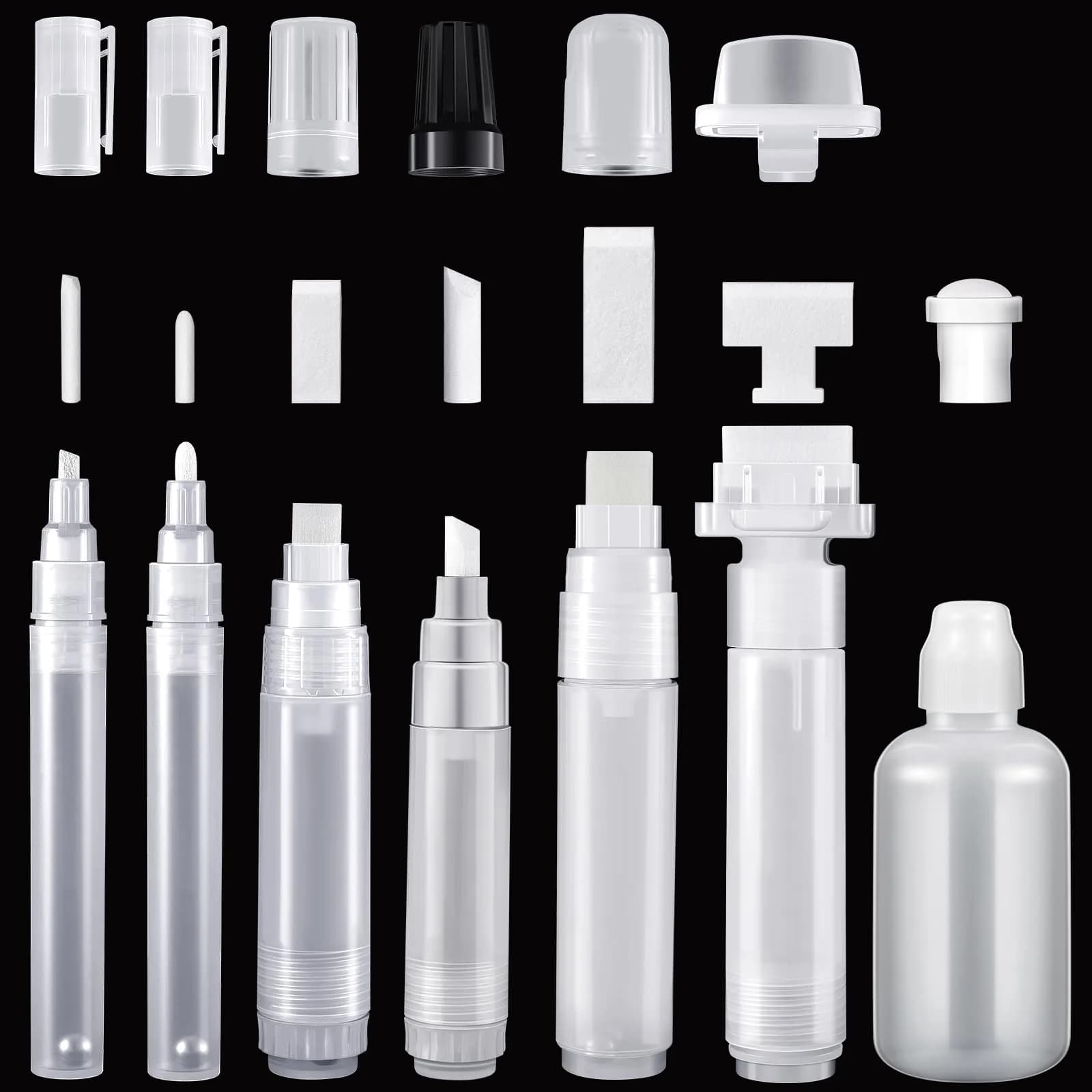 Kisston Refillable Paint Pen Set | 3-30mm Acrylic Markers for DIY & Art - main product image