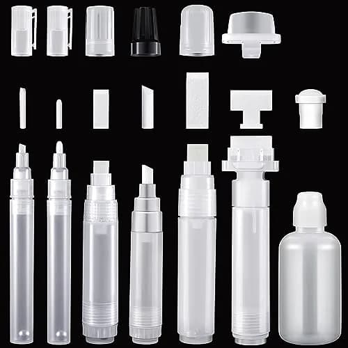 Kisston Refillable Paint Pen Set | 3-30mm Acrylic Markers for DIY & Art thumbnail 1