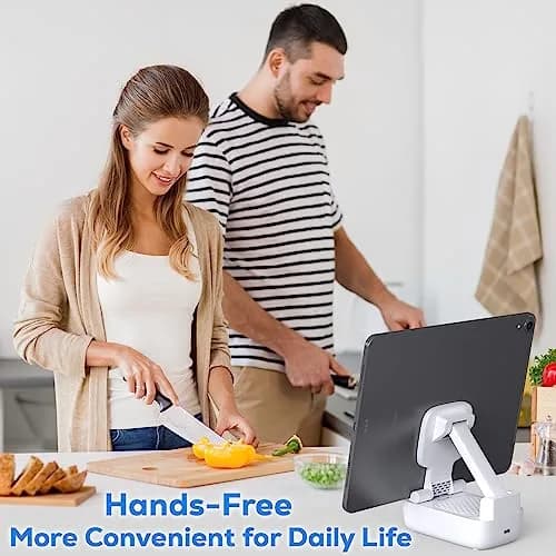 comiso Portable Bluetooth Speaker with Phone Stand, HD Stereo, Adjustable, White | 5W HD Surround Sound Speaker thumbnail 6