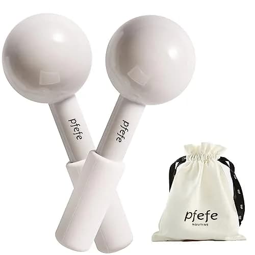 pfefe Stainless Steel Ice Globes for Face & Eyes, 2-Pack | Cools Skin, Reduces Puffiness & Wrinkles thumbnail 1