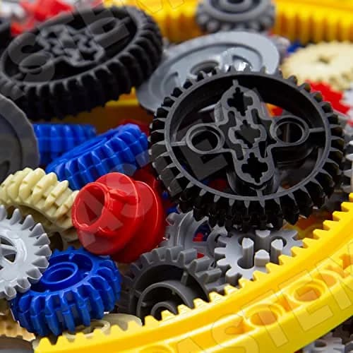 ASTEM 699pcs Technic Parts Gears Axle-Pin-Connector Set | Compatible with Major Brands, Creative STEM Toy (699 Pieces, Random Colours) thumbnail 4