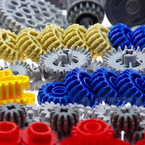 ASTEM 699pcs Technic Parts Gears Axle-Pin-Connector Set | Compatible with Major Brands, Creative STEM Toy (699 Pieces, Random Colours) thumbnail 3
