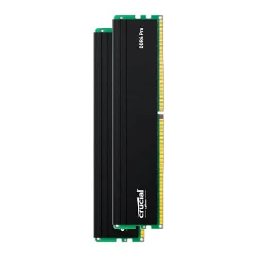 Crucial Pro 64GB DDR4 RAM Kit (2x32GB) 3200MHz | High-Performance Desktop Memory thumbnail 2